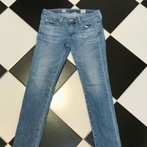 Adriano Goldschmied AG The Stilt Cigarette Leg Blue Jeans 29rR